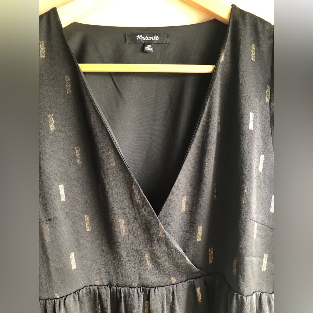 Madewell Women’s Mid Long Sleeve Pockets Black Dress Size XS - Picture 8 of 16